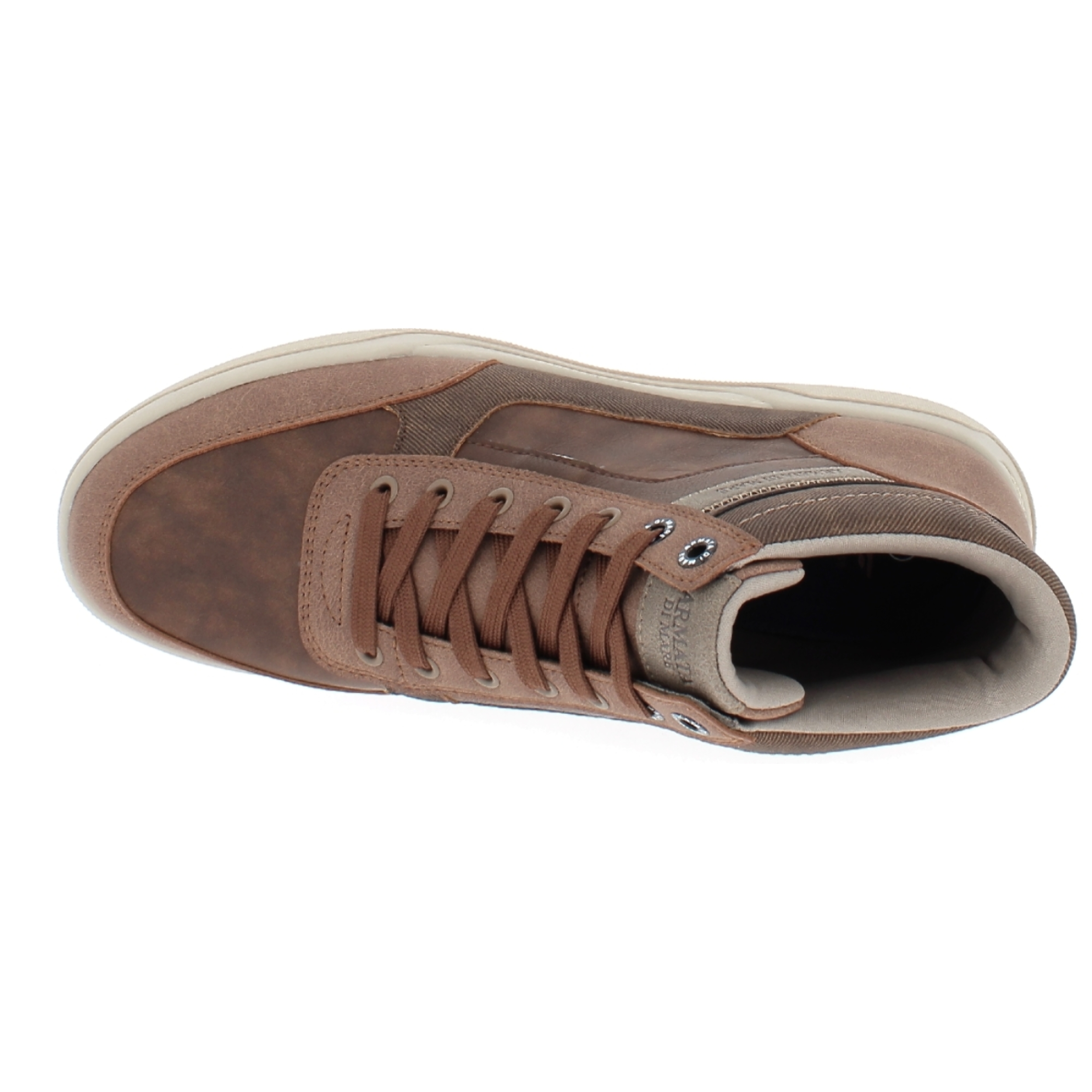 Armata di Mare Scarpe Uomo Stivaletti Casual Stringati con Soletta Rimovibile in Memory Foam AMU W24M617 Cognac