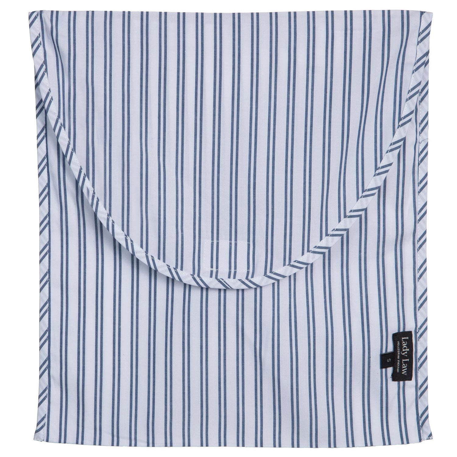 PIGIAMA DONNA in cotone righe bianche e blu