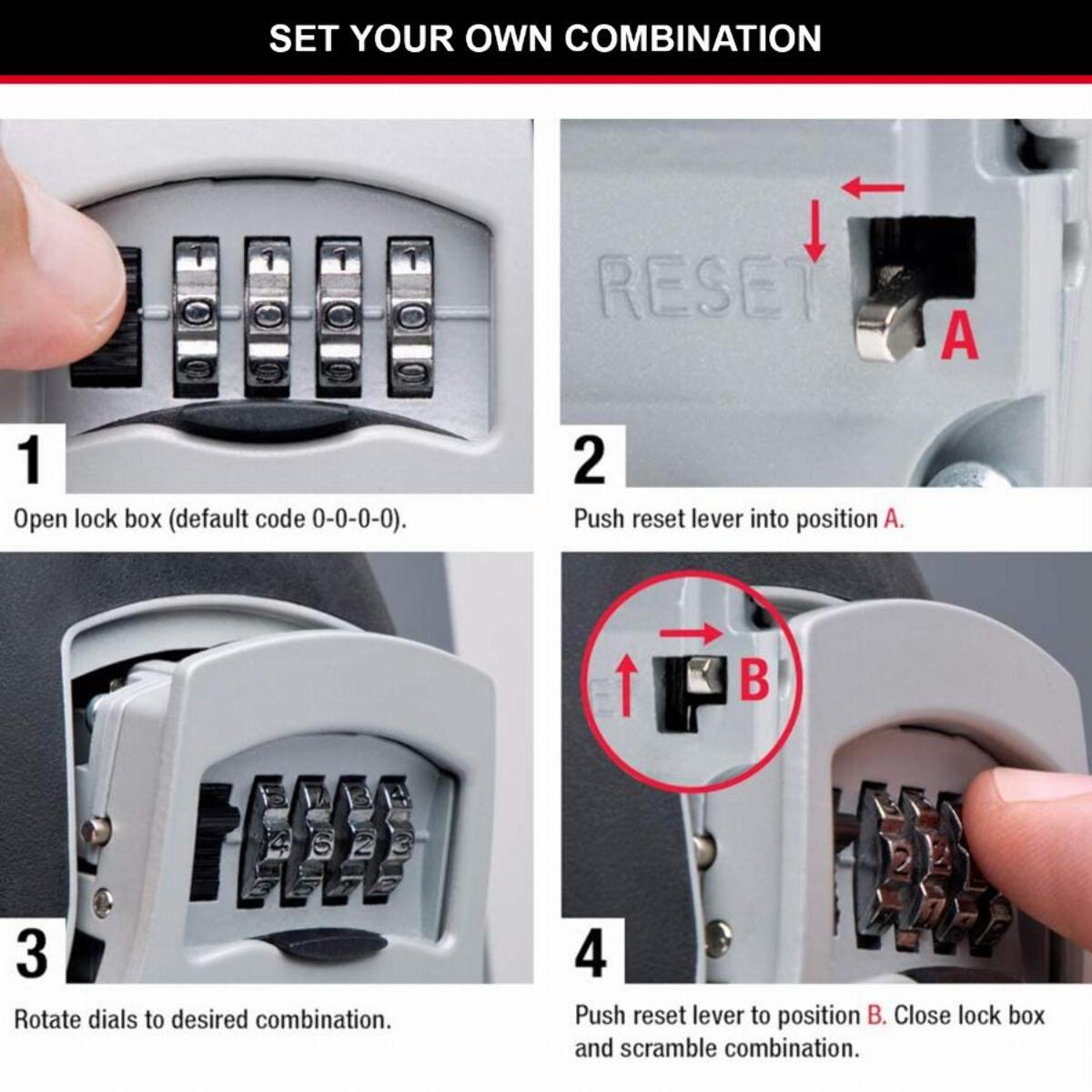 Boite à clés MASTERLOCK Fixation murale - Blanc - 5401EURDCRM