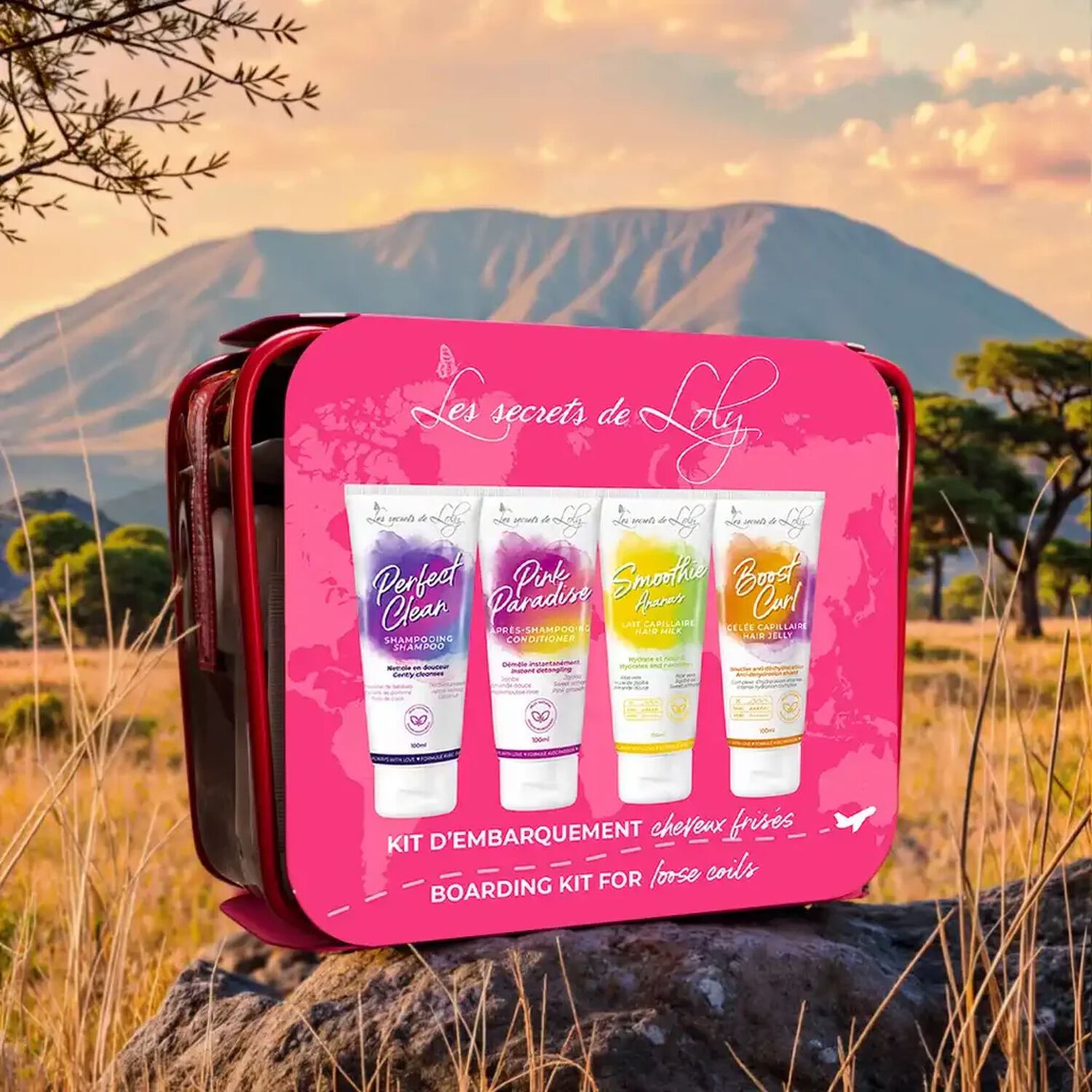 Cheveux Frisés Routine Voyage  - Coffret Format Voyage 4x100ml