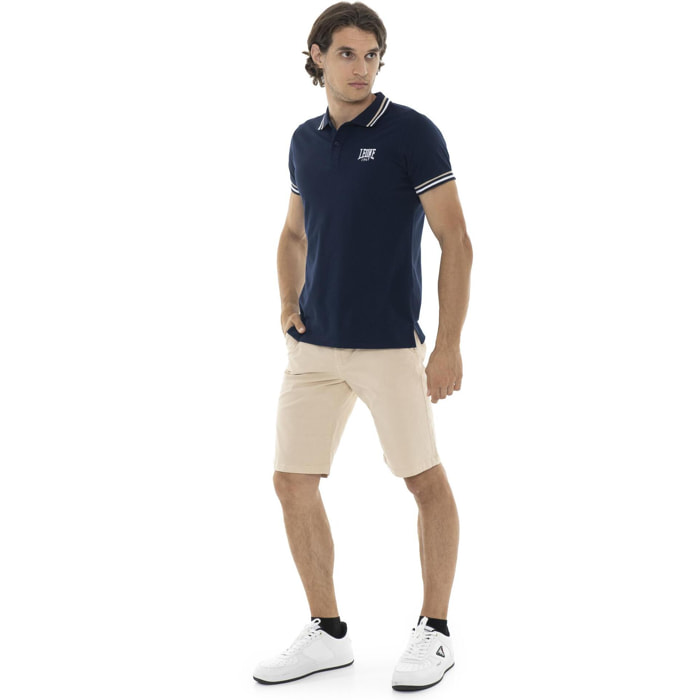 Bermudas chinas de hombre Leone Easy en sarga elástica