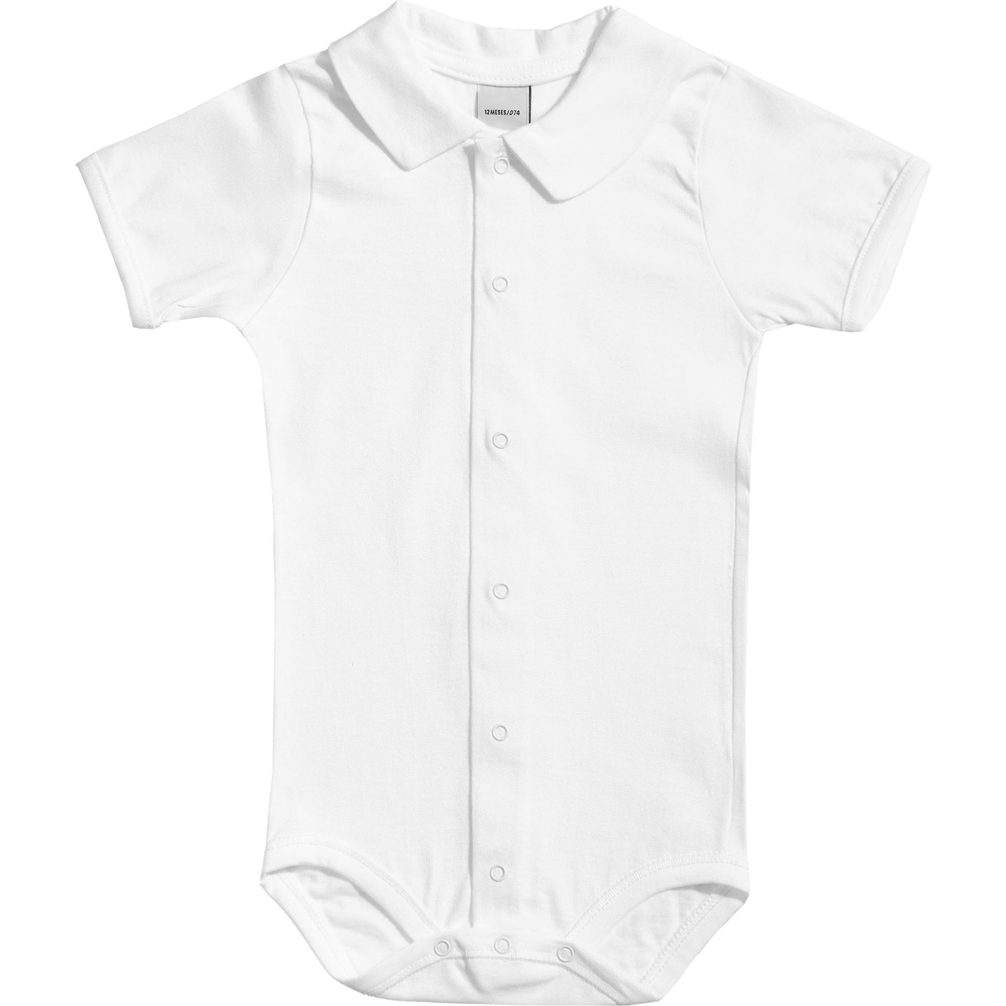 Body bebé manga corta cuello pico