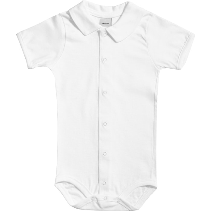 Body bebé manga corta cuello pico