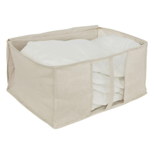 Housse de rangement "Groomy" souple beige 60x30cm