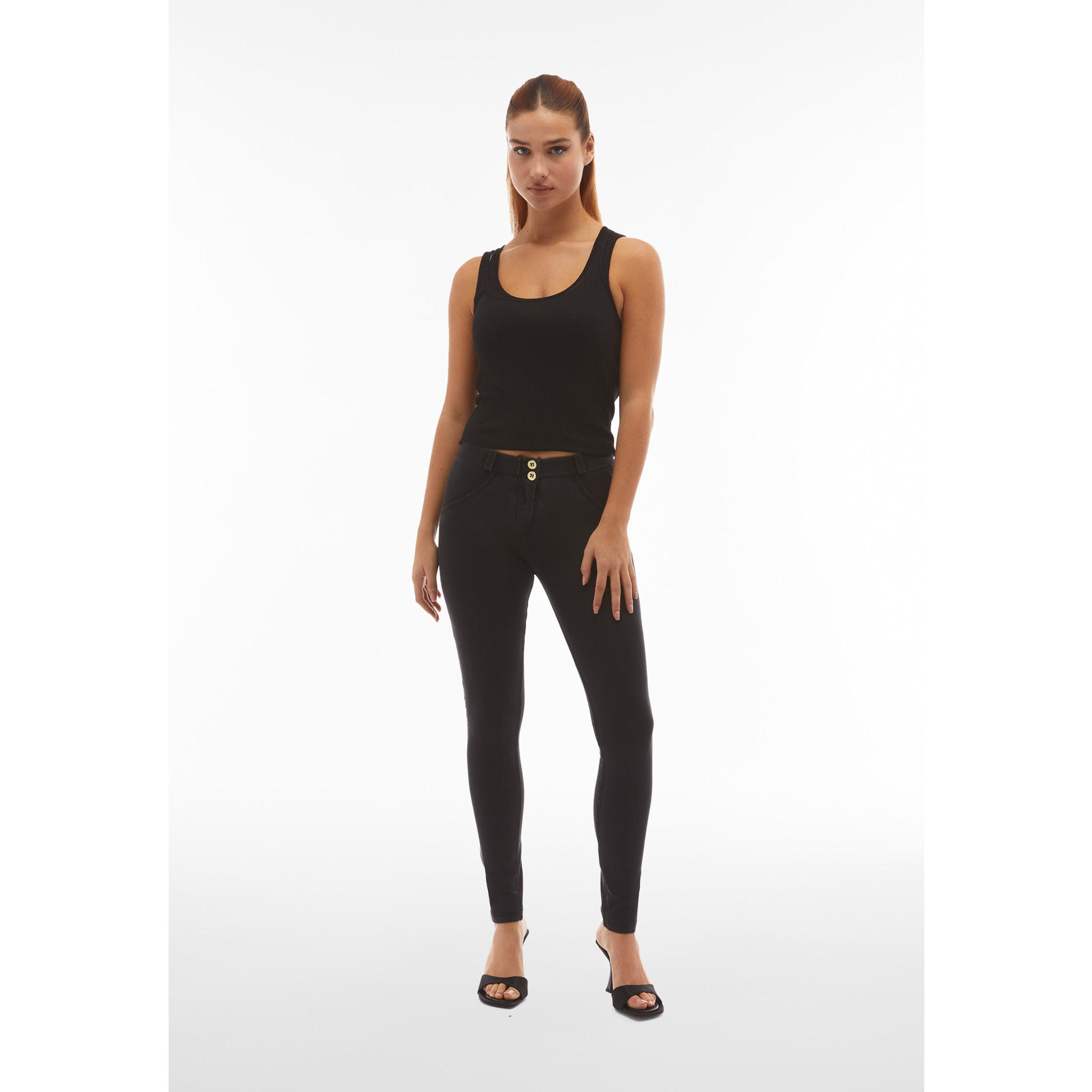 Jeggings push up WR.UP® skinny in cotone organico