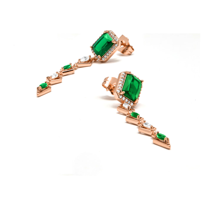 Pendientes Lux by Lux acabadoss en oro 18K