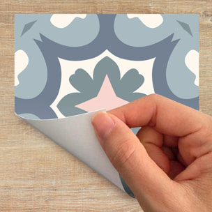 Sticker carrelage - Ambiance Sticker - 60 CARREAUX DE CIMENT MEUBLE CARREIRA - Meuble - 15x15cm
