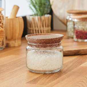 Lote de 2 tarros de conservación con tapa de corcho 1 L y 0,5 L Pure Jar Cork - Luminarc