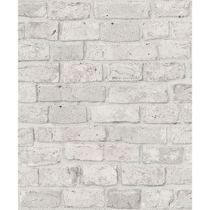 Papel pintado CERAMIKO, Brickwall blanco 53x1000 cm