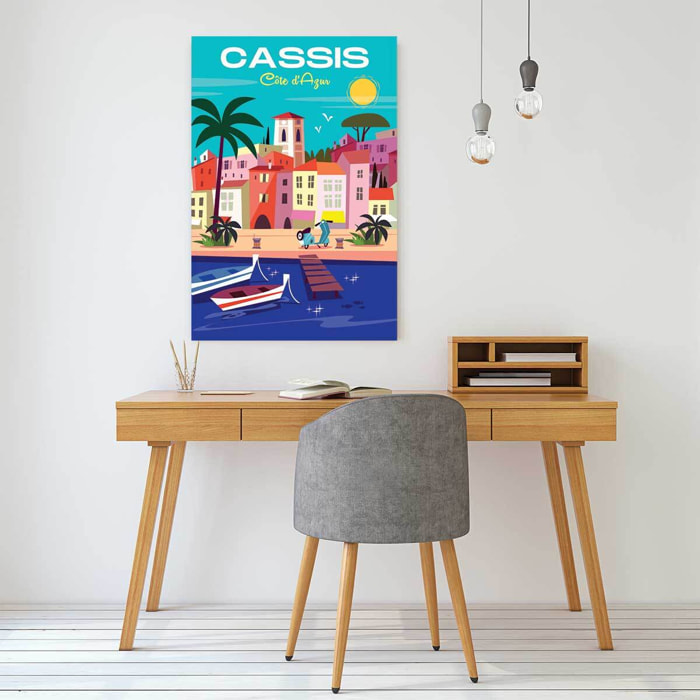 Tableau de provence cassis côte d'azur  Toile imprimée