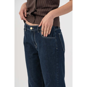 Kocca - Pantaloni in denim con risvolto Donna