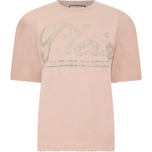 PHILIPP PLEIN Man Fit T-Shirt Strass Signature