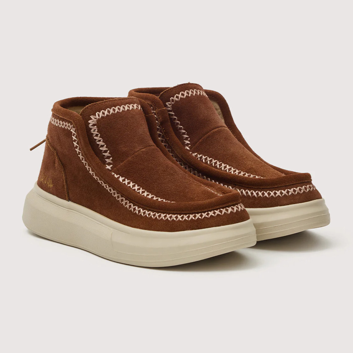 Botines Piel Serraje Marrón - Tundra