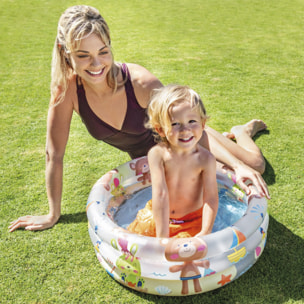 Intex Piscina Baby Pool, Tre anelli, Colori Assortiti, 61x22 cm