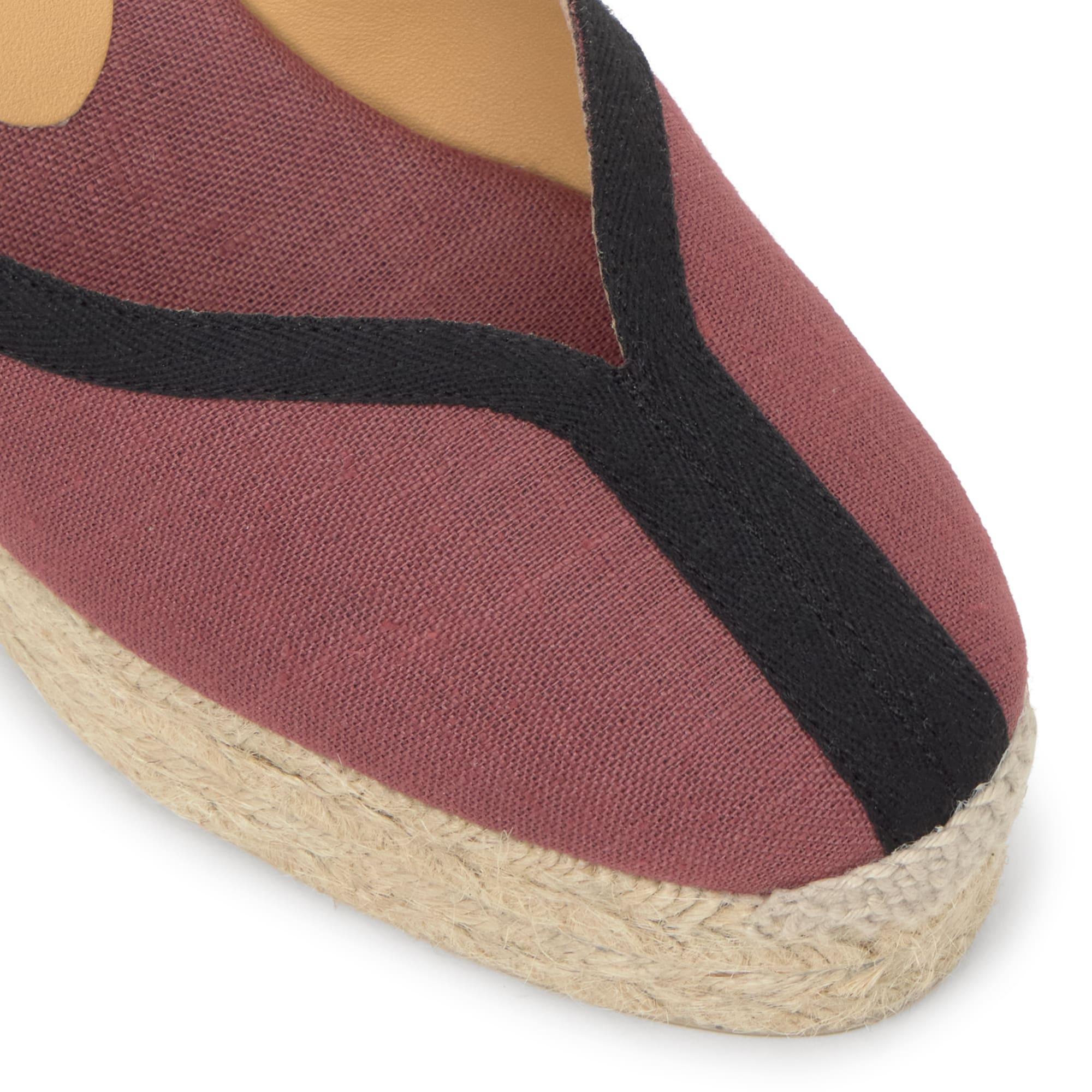 Alpargata Carmen cuña de yute 11cm doble plataforma