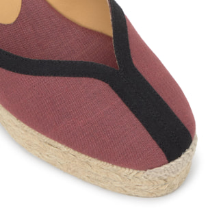 Alpargata Carmen cuña de yute 11cm doble plataforma