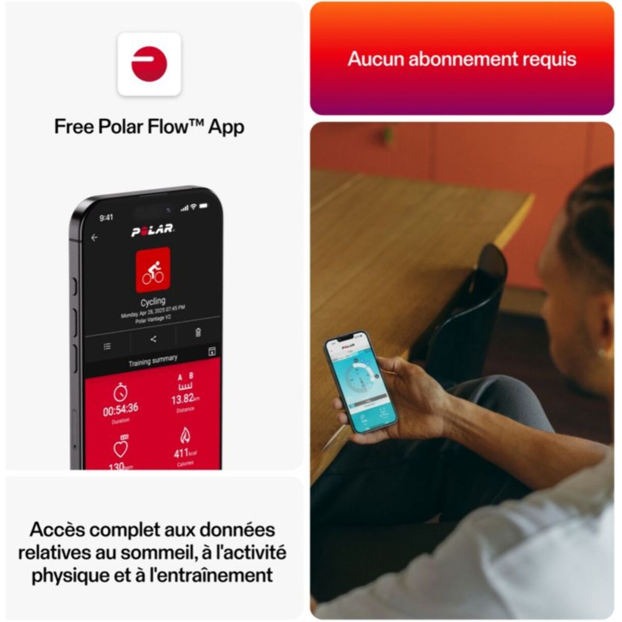 Bracelet connecté POLAR Loop COP/BRN S-L