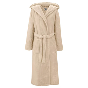 Peignoir enfant coton mélangé 300 g/m² uni ecru Teddy angora