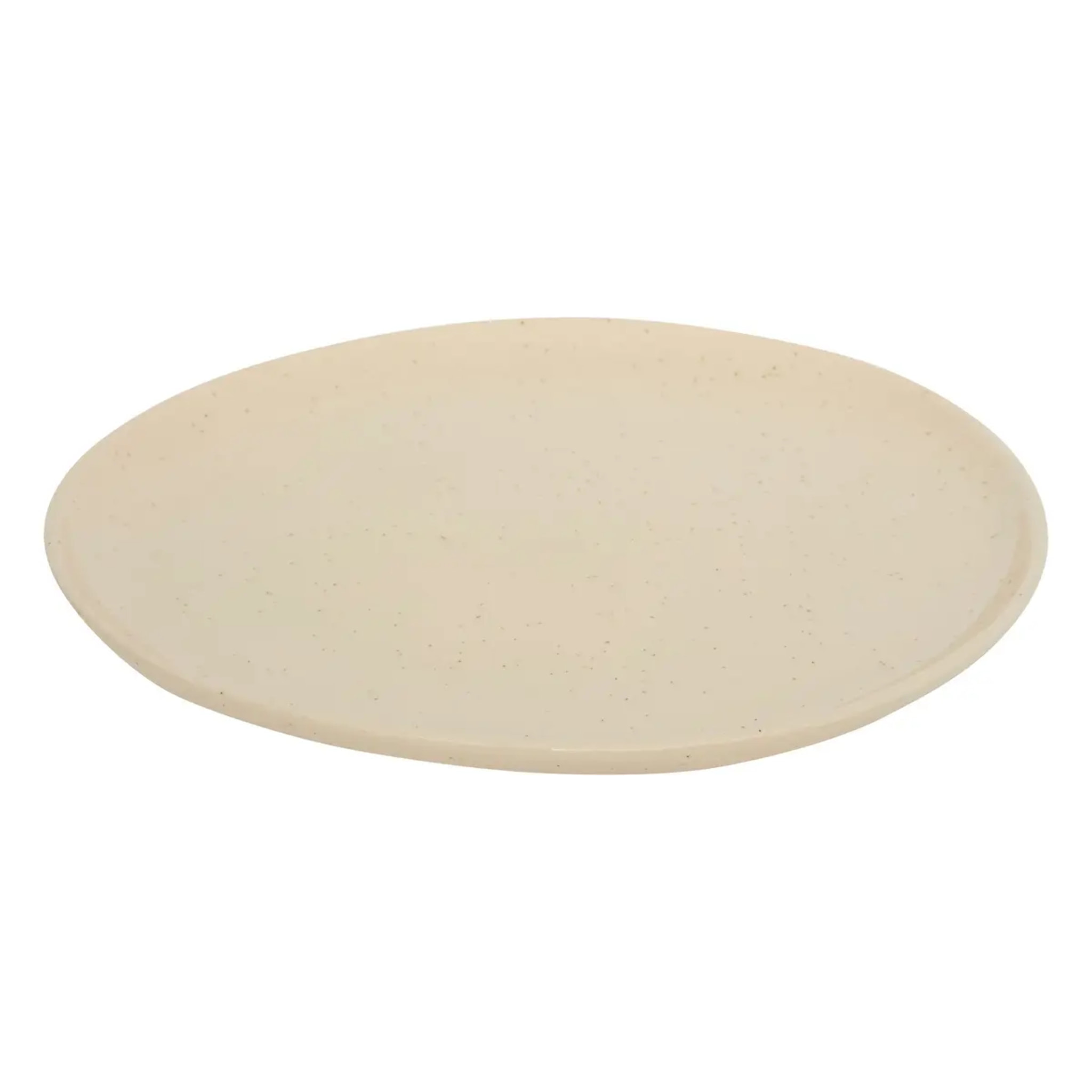 Assiette plate Wonja crème L27xp26,4xH2,1cm