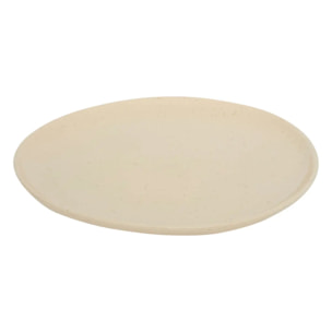 Assiette plate Wonja crème L27xp26,4xH2,1cm
