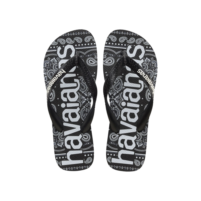 Infradito Havaianas Top Logomania Nero