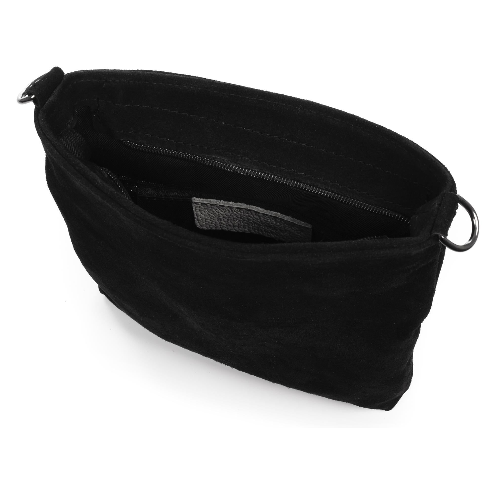 Scolastica Bolso bandolera Mujer.Piel auténtica Gamuza