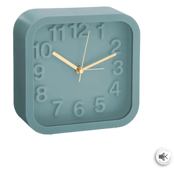 Réveil "Alvin" 13x13cm