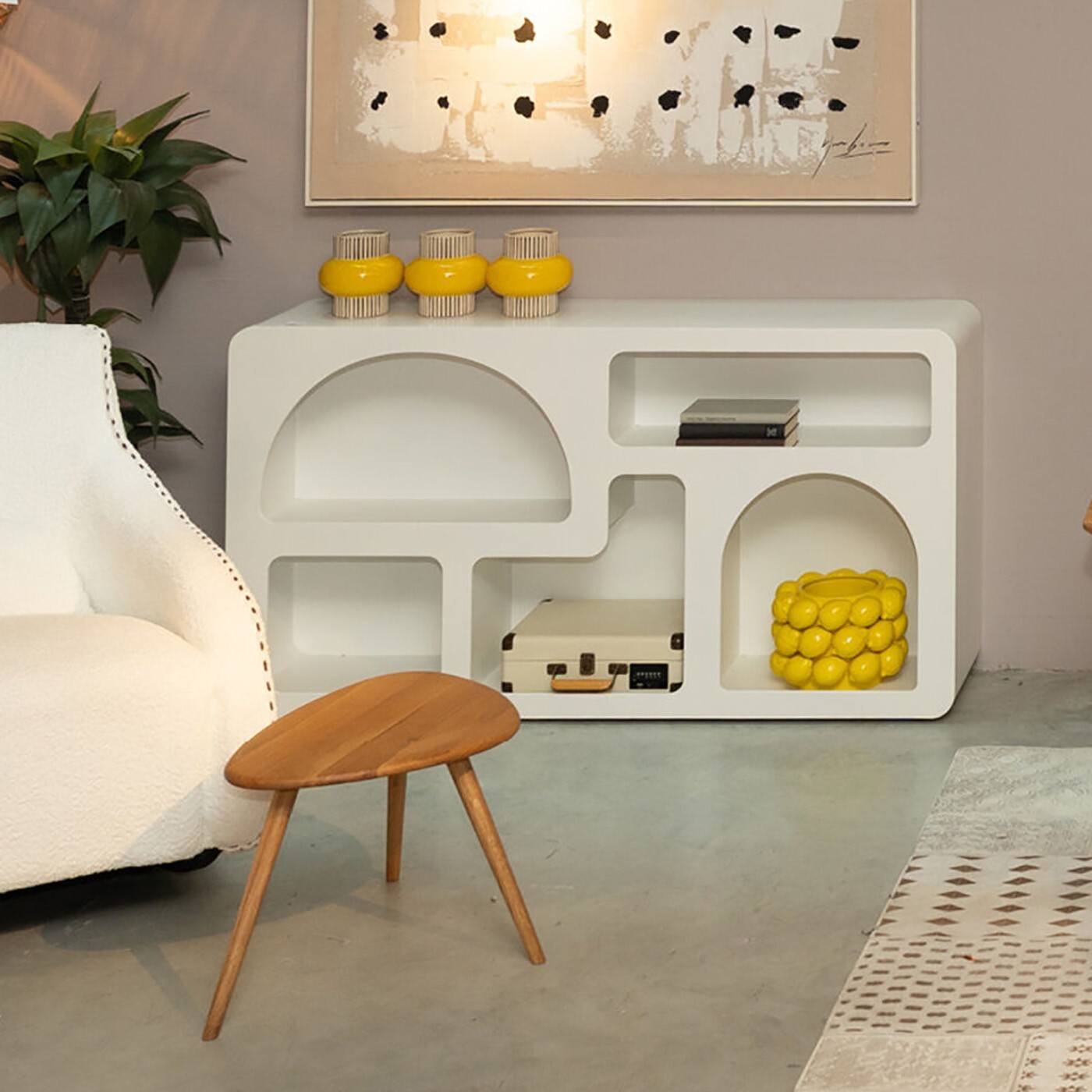 Étagère Paco blanche 75x140cm Kare Design