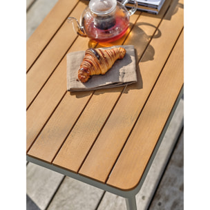 RENZO - Salon bas de jardin 4 places - Grège