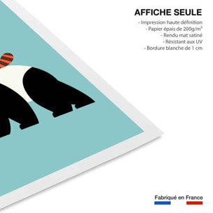 Affiche enfant panda walk  Affiche seule