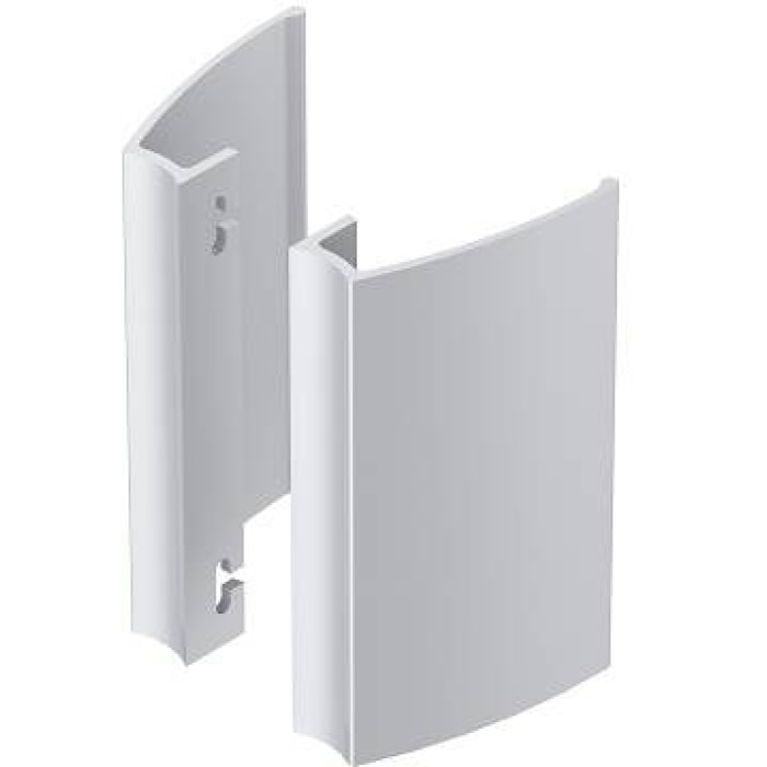 Paire de poignées aileron 200mm ALMA COMPONENTES Entraxe 150mm - Ral9010 Blanc - 7060-200-9010