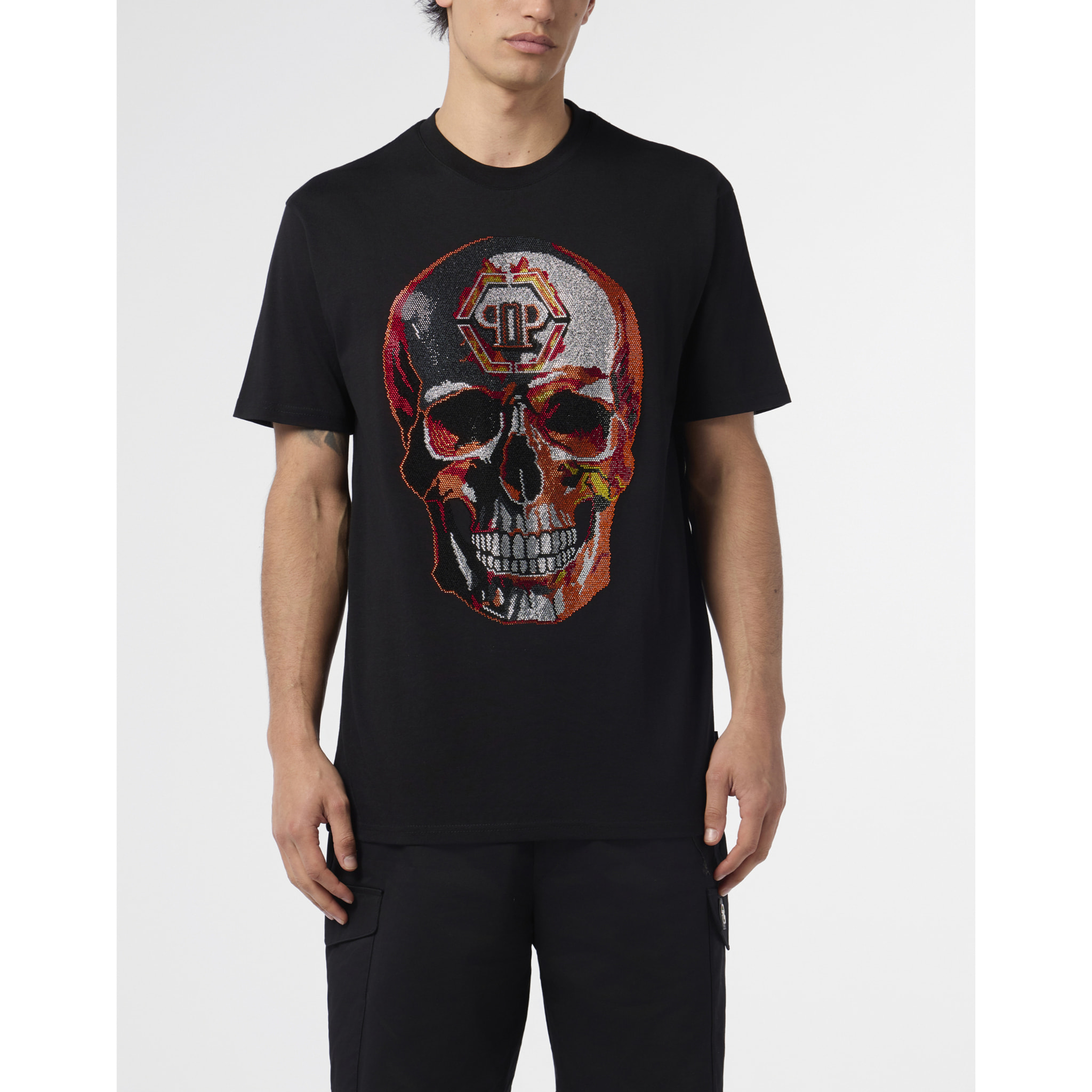 PHILIPP PLEIN T-shirt girocollo a maniche corte SKULL
