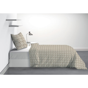 Parure Housse De Couette 2pcs 100% microfibre 60gsm Carmel