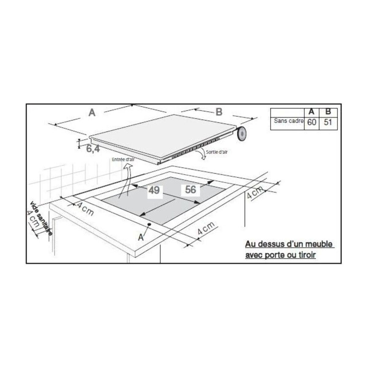 Table induction SAUTER SPIN4361B