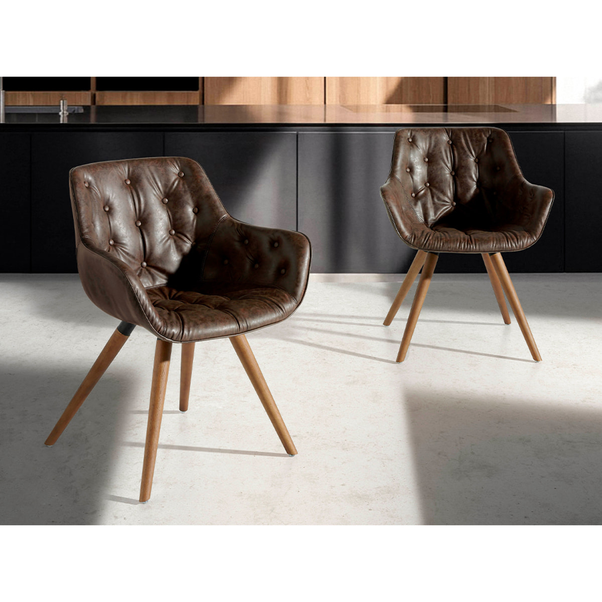 Silla Angel Cerda de polipiel 65x46x78cm