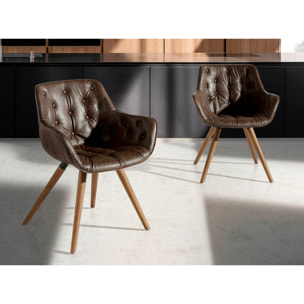 Silla Angel Cerda de polipiel 65x46x78cm