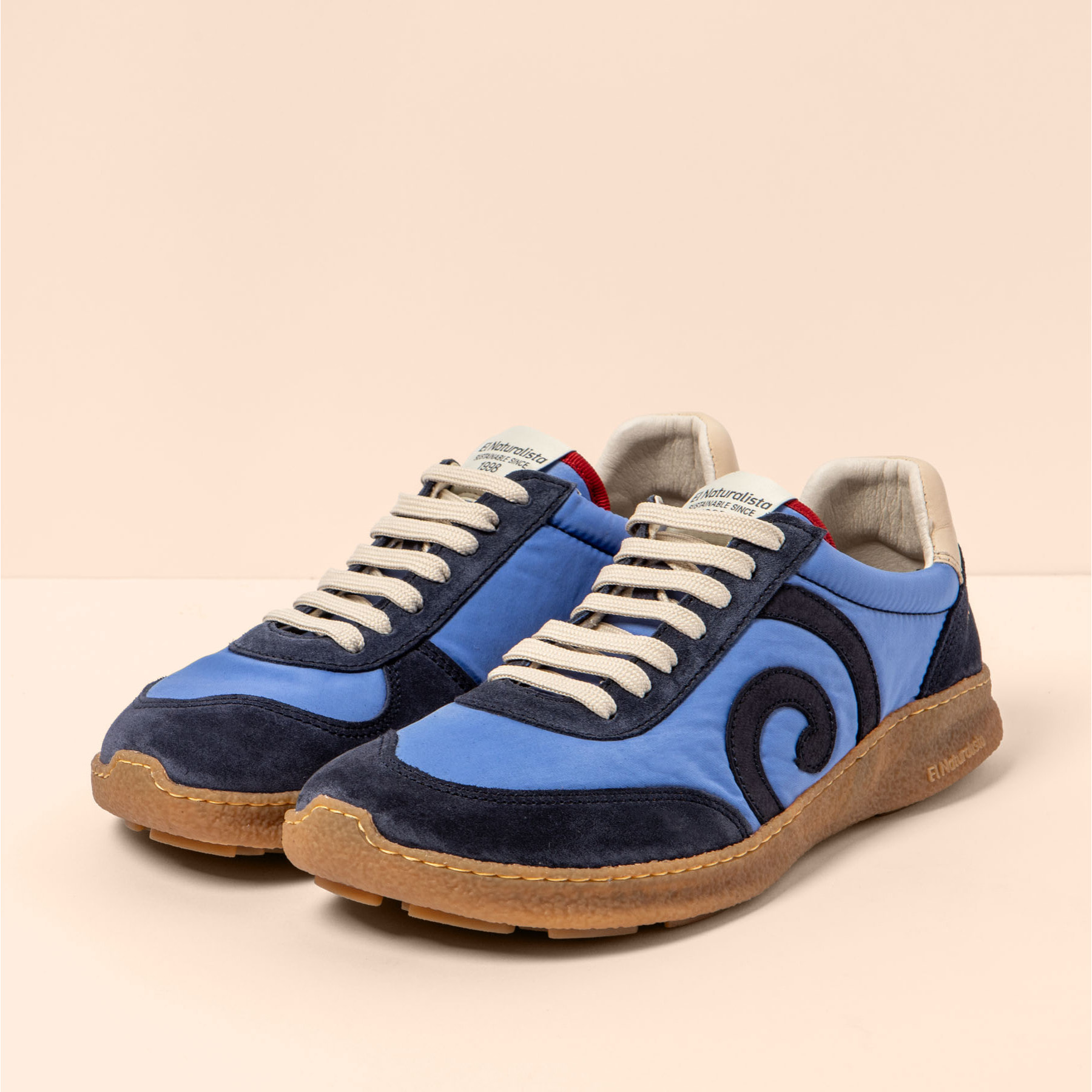 Zapatos N5435A MULTI MATERIAL DENIM/OROEL color Denim