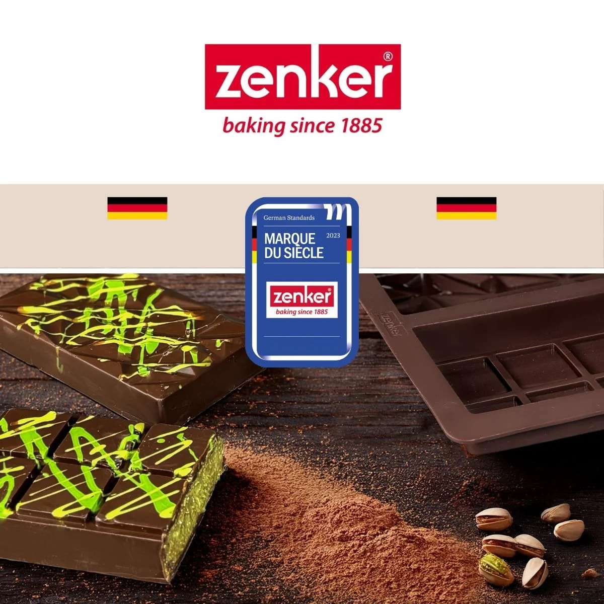 Double moule à chocolat de Dubaï en silicone Zenker Special Creative