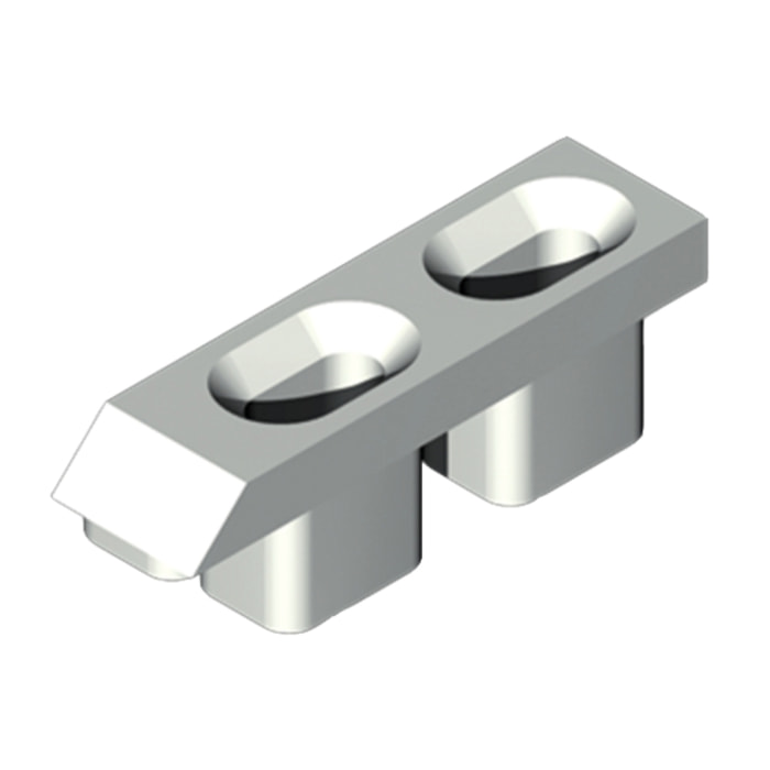 Gâche alu Blanc LA CROISEE DS - 2227-036