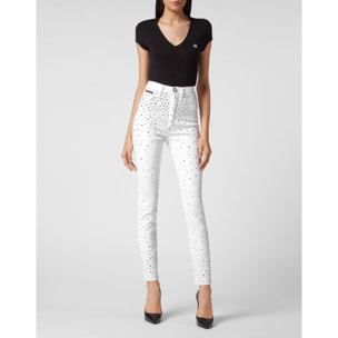 PHILIPP PLEIN Jegging de cintura alta