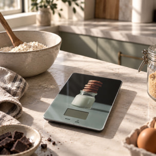 Balance de cuisine électronique avec décor biscuits