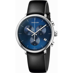 Orologio CALVIN KLEIN HIGH NOON Chrono Pelle Nero Blu