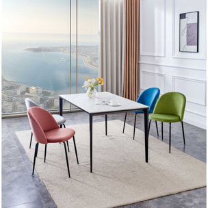 Sedia Sammi Vacchetti in velluto verde con struttura nera cm50x57h77,5