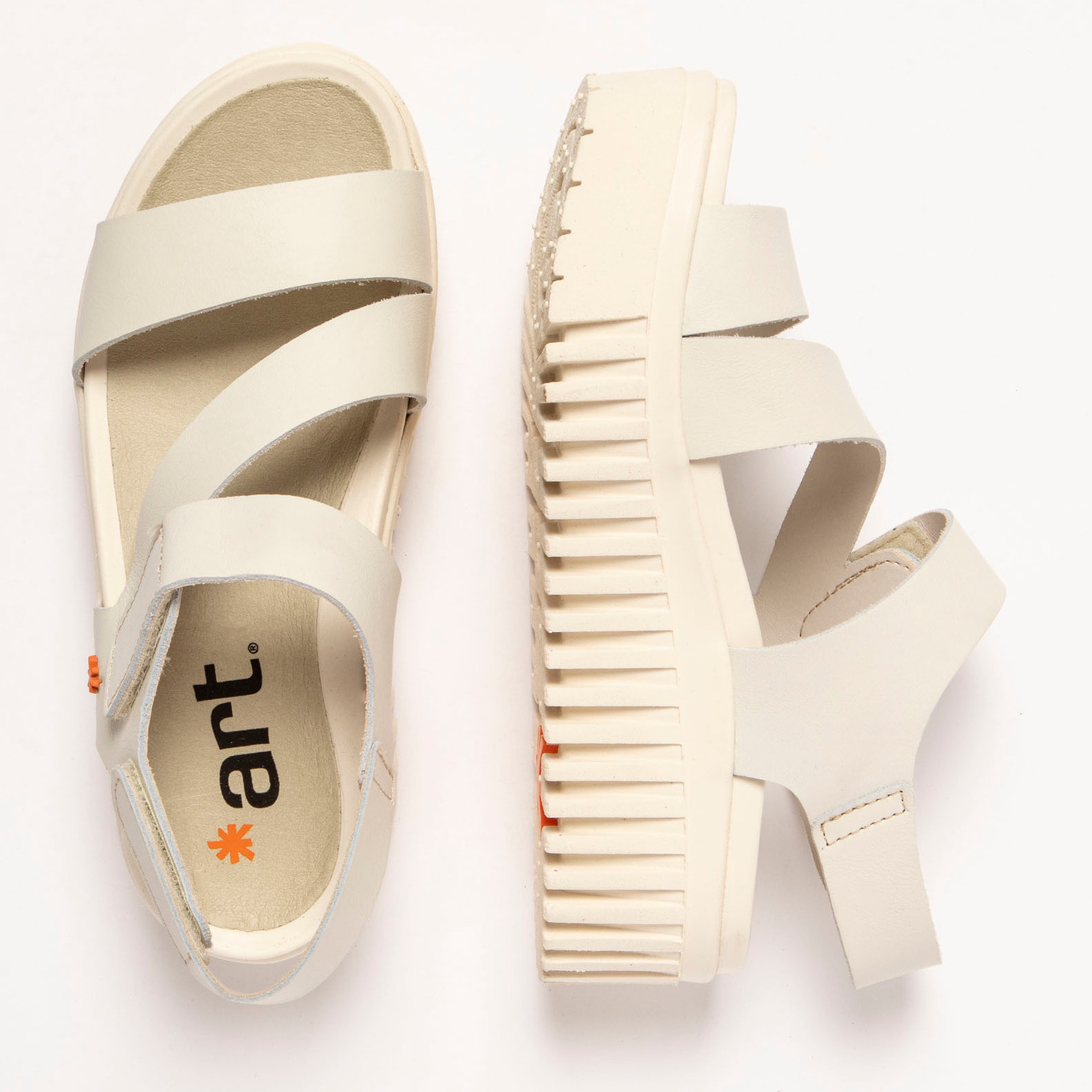 Sandalia de cuña 1573 NAPPA CREAM/BRIGHTON color Cream