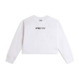 Felpa girocollo comfort fit con logo FREDDY