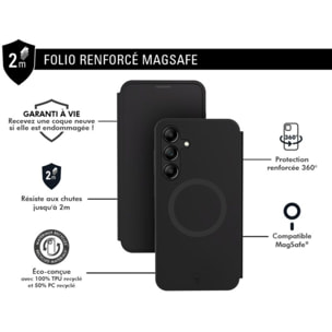 Coque étui FORCE CASE Samsung S25 Magnet Noir
