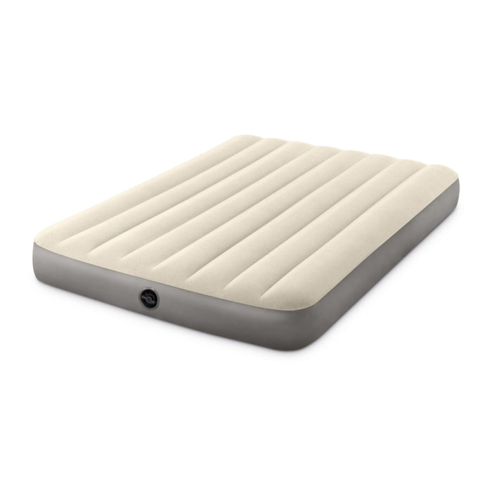 Intex Colchón Hinchable Cuadrado y Medio Dura-Beam Altura Simple, 137x191x25 cm