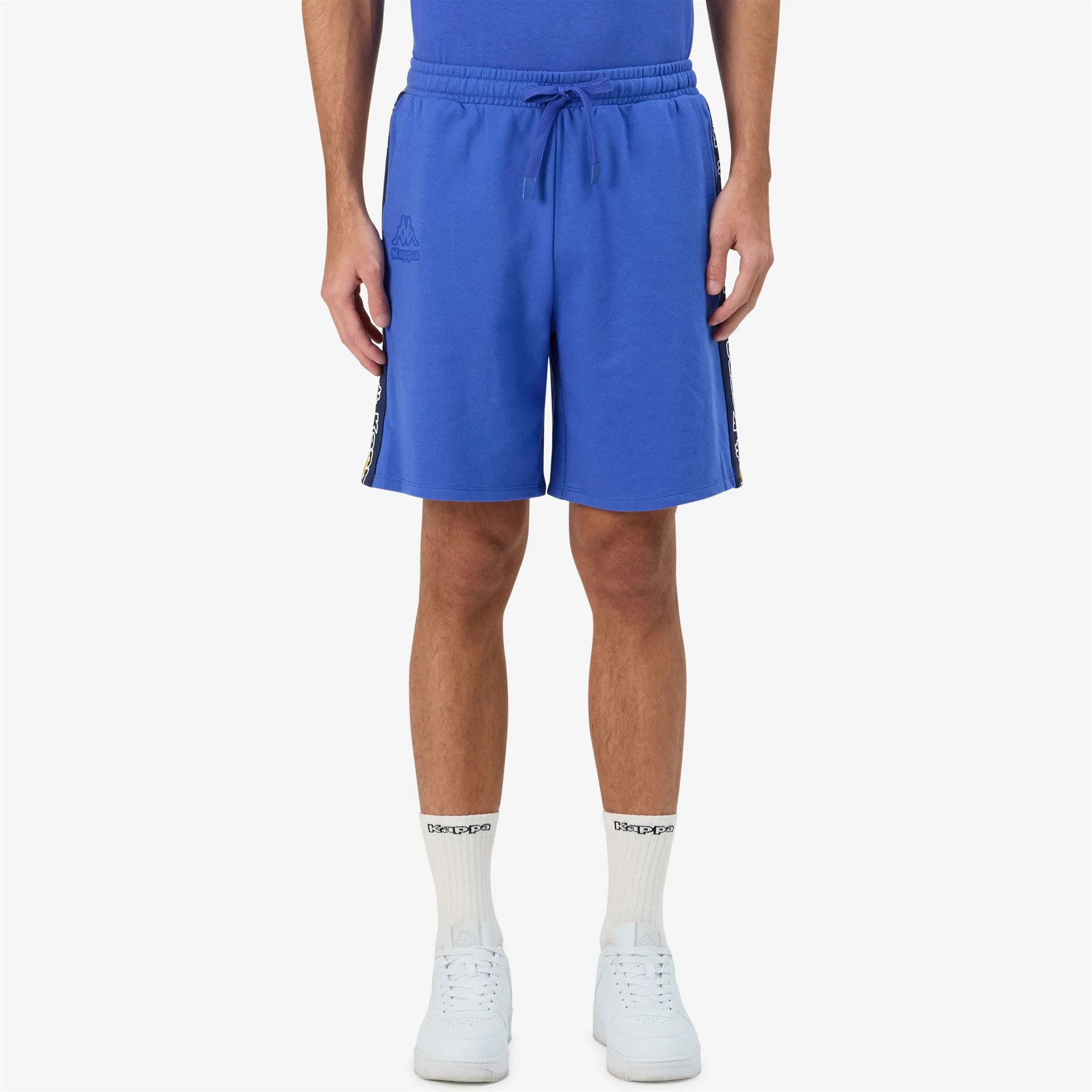 Kappa - Pantaloni Corti Uomo Blu - Logo Tape Gerri