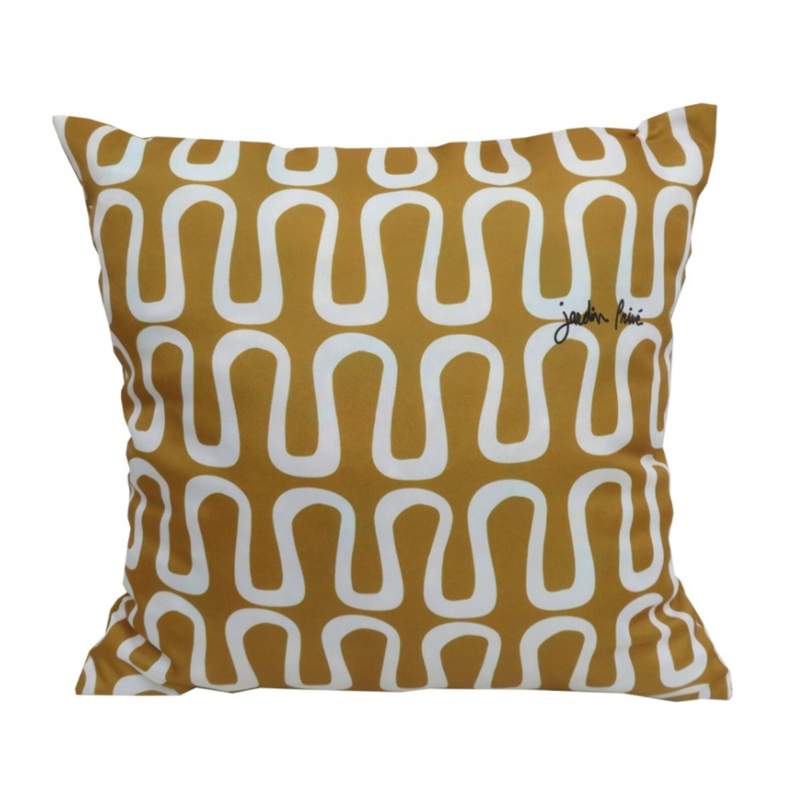 Lot de 2 coussins extérieur - 40x40x15 - FUTURISTE CUMIN