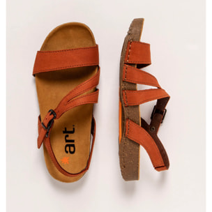 Sandalias 1045 NOBUCK DARK ORANGE/ I BREATHE color Dark orange